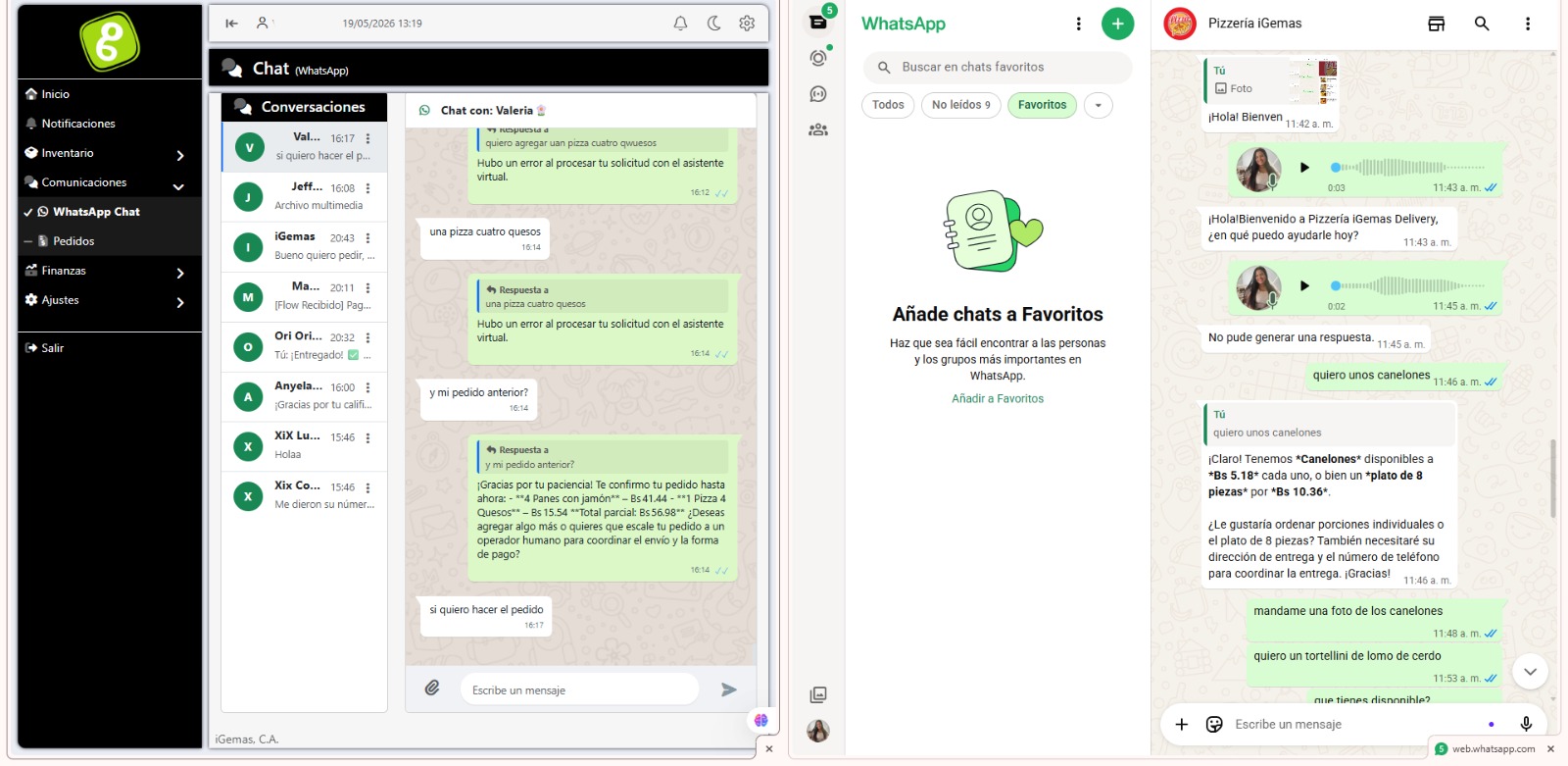 Flujo de conversación